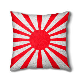 Подушка 3D с принтом Япония в Санкт-Петербурге, наволочка – 100% полиэстер, наполнитель – холлофайбер (легкий наполнитель, не вызывает аллергию). | состоит из подушки и наволочки. Наволочка на молнии, легко снимается для стирки | country | japan | государство | страна | флаг | флаги | япония