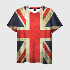 Мужская футболка 3D с принтом Великобритания в Санкт-Петербурге, 100% полиэфир | прямой крой, круглый вырез горловины, длина до линии бедер | great britain | the united kingdom of great britain | британия | великая британия | великобритания | государство | соединённое королевство | страна | флаг | флаги