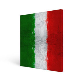 Холст квадратный с принтом Италия в Санкт-Петербурге, 100% ПВХ |  | country | italy | государство | италия | страна | флаг | флаги