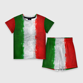Детский костюм с шортами 3D с принтом Италия в Санкт-Петербурге,  |  | country | italy | государство | италия | страна | флаг | флаги