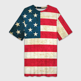 Платье-футболка 3D с принтом США в Санкт-Петербурге,  |  | country | usa | америка | государство | соединённые штаты америки | страна | флаг | флаги | штаты