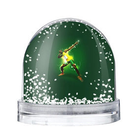 Снежный шар с принтом Usain Bolt в Санкт-Петербурге, Пластик | Изображение внутри шара печатается на глянцевой фотобумаге с двух сторон | Тематика изображения на принте: атлетика | без | болт | легкая | спорт | усейн