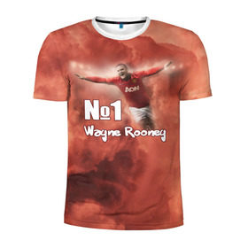 Мужская футболка 3D спортивная с принтом Уэйн Руни в Санкт-Петербурге, 100% полиэстер с улучшенными характеристиками | приталенный силуэт, круглая горловина, широкие плечи, сужается к линии бедра | Тематика изображения на принте: wayne rooney | англия | манчестер юнайтед | футбол