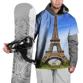 Накидка на куртку 3D с принтом Эйфелева башня в Санкт-Петербурге, 100% полиэстер |  | france | франция | эфелева