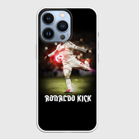 Чехол для iPhone 13 Pro с принтом Удар Роналдо в Санкт-Петербурге,  |  | Тематика изображения на принте: real | ronaldo | реал мадрид | роналдо | футбол