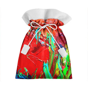 Подарочный 3D мешок с принтом Масляные краски в Санкт-Петербурге, 100% полиэстер | Размер: 29*39 см | Тематика изображения на принте: абстракция | абстракция красок | арт | краска | мазки | цветные
