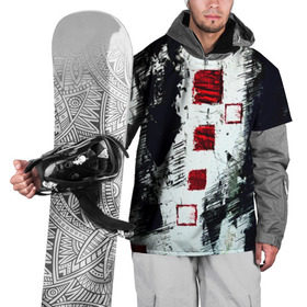 Накидка на куртку 3D с принтом Штриховка в Санкт-Петербурге, 100% полиэстер |  | Тематика изображения на принте: абстракция | абстракция красок | брызги | краска | штрихи