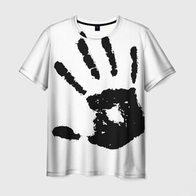 Мужская футболка 3D с принтом hand в Санкт-Петербурге, 100% полиэфир | прямой крой, круглый вырез горловины, длина до линии бедер | hand