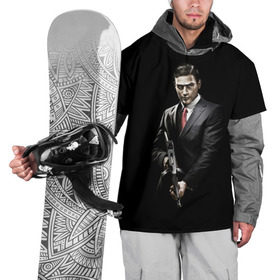 Накидка на куртку 3D с принтом Mafia в Санкт-Петербурге, 100% полиэстер |  | Тематика изображения на принте: gta | mafia