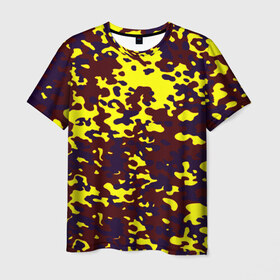 Мужская футболка 3D с принтом Полевой(пиксели) в Санкт-Петербурге, 100% полиэфир | прямой крой, круглый вырез горловины, длина до линии бедер | camo | камо | камуфляж | цветной | яркий