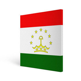 Холст квадратный с принтом Таджикистан в Санкт-Петербурге, 100% ПВХ |  | Тематика изображения на принте: нации | страна | флаг