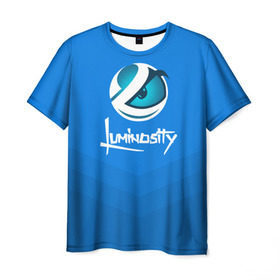 Мужская футболка 3D с принтом Luminosity в Санкт-Петербурге, 100% полиэфир | прямой крой, круглый вырез горловины, длина до линии бедер | Тематика изображения на принте: csgo | esports | gaming | lg | luminosity | ксго