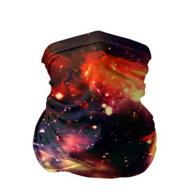 Бандана-труба 3D с принтом Абстракция в Санкт-Петербурге, 100% полиэстер, ткань с особыми свойствами — Activecool | плотность 150‒180 г/м2; хорошо тянется, но сохраняет форму | Тематика изображения на принте: галактика | звезды | красный | темный | туманность