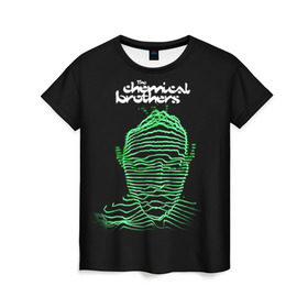 Женская футболка 3D с принтом Chemical Brothers в Санкт-Петербурге, 100% полиэфир ( синтетическое хлопкоподобное полотно) | прямой крой, круглый вырез горловины, длина до линии бедер | big beat | chemical brothers | биг бит | бигбит | кемикал бразерс | электронная | электронная музыка