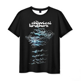 Мужская футболка 3D с принтом Chemical Brothers в Санкт-Петербурге, 100% полиэфир | прямой крой, круглый вырез горловины, длина до линии бедер | big beat | chemical brothers | биг бит | бигбит | кемикал бразерс | электронная | электронная музыка