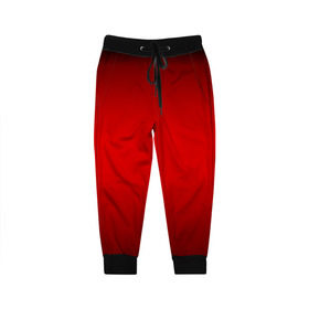 Детские брюки 3D с принтом Hot-Rod в Санкт-Петербурге, 100% полиэстер | манжеты по низу, эластичный пояс регулируется шнурком, по бокам два кармана без застежек, внутренняя часть кармана из мелкой сетки | градиент | красный