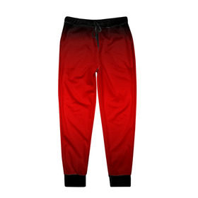 Мужские брюки 3D с принтом Hot-Rod в Санкт-Петербурге, 100% полиэстер | манжеты по низу, эластичный пояс регулируется шнурком, по бокам два кармана без застежек, внутренняя часть кармана из мелкой сетки | Тематика изображения на принте: градиент | красный