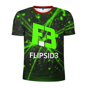 Мужская футболка 3D спортивная с принтом flipsid3 1 в Санкт-Петербурге, 100% полиэстер с улучшенными характеристиками | приталенный силуэт, круглая горловина, широкие плечи, сужается к линии бедра | flipsid