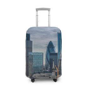 Чехол для чемодана 3D с принтом London в Санкт-Петербурге, 86% полиэфир, 14% спандекс | двустороннее нанесение принта, прорези для ручек и колес | england | europe | london | англия | великобритания | высотки | королева | лондон | мегаполис | туризм