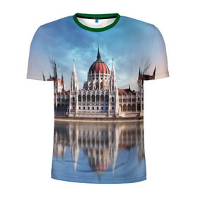 Мужская футболка 3D спортивная с принтом Будапешт в Санкт-Петербурге, 100% полиэстер с улучшенными характеристиками | приталенный силуэт, круглая горловина, широкие плечи, сужается к линии бедра | budapest | europe | hungary | будапешт | венгрия | европа | ес | отпуск | туризм