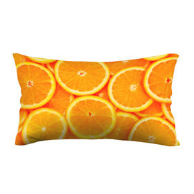 Подушка 3D антистресс с принтом Апельсины в Санкт-Петербурге, наволочка — 100% полиэстер, наполнитель — вспененный полистирол | состоит из подушки и наволочки на молнии | апельсин | долька | цитрус