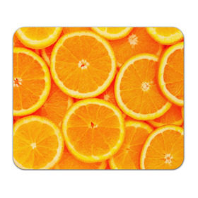 Коврик прямоугольный с принтом Апельсины в Санкт-Петербурге, натуральный каучук | размер 230 х 185 мм; запечатка лицевой стороны | апельсин | долька | цитрус