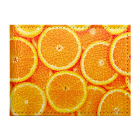 Обложка для студенческого билета с принтом Апельсины в Санкт-Петербурге, натуральная кожа | Размер: 11*8 см; Печать на всей внешней стороне | апельсин | долька | цитрус