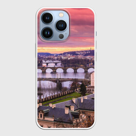 Чехол для iPhone 13 Pro с принтом Прага (Чехия) в Санкт-Петербурге,  |  | czech republic | europe | prague | европа | ес | каникулы | мосты | отпуск | прага | туризм | хоккей | чехия