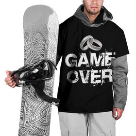 Накидка на куртку 3D с принтом Game over в Санкт-Петербурге, 100% полиэстер |  | Тематика изображения на принте: братва жениха | жених | мальчишник | мафия жениха