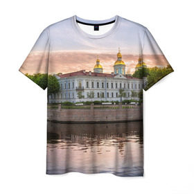 Мужская футболка 3D с принтом Питер в Санкт-Петербурге, 100% полиэфир | прямой крой, круглый вырез горловины, длина до линии бедер | russia | saint petersburg | интеллигенция | культурная столица | мосты | нева | петергоф | питер | россия | санкт петербург | хипстер