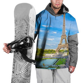 Накидка на куртку 3D с принтом Париж в Санкт-Петербурге, 100% полиэстер |  | france | paris | париж | франция | эйфелева башня