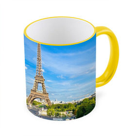 Кружка 3D с принтом Париж в Санкт-Петербурге, керамика | ёмкость 330 мл | france | paris | париж | франция | эйфелева башня