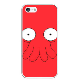 Чехол для iPhone 5/5S матовый с принтом Zoidberg в Санкт-Петербурге, Силикон | Область печати: задняя сторона чехла, без боковых панелей | Тематика изображения на принте: futurama | zoidberg | доктор | зойдберг | футурама