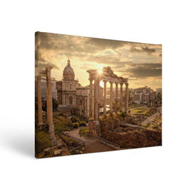 Холст прямоугольный с принтом Рим в Санкт-Петербурге, 100% ПВХ |  | europe | italy | rome | vatican | архитектура | ватикан | европа | италия | папа римский | развалины | рим | руины