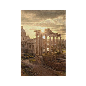 Обложка для паспорта матовая кожа с принтом Рим в Санкт-Петербурге, натуральная матовая кожа | размер 19,3 х 13,7 см; прозрачные пластиковые крепления | Тематика изображения на принте: europe | italy | rome | vatican | архитектура | ватикан | европа | италия | папа римский | развалины | рим | руины