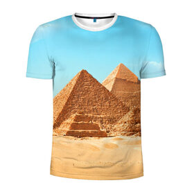 Мужская футболка 3D спортивная с принтом Египет в Санкт-Петербурге, 100% полиэстер с улучшенными характеристиками | приталенный силуэт, круглая горловина, широкие плечи, сужается к линии бедра | africa | cairo | egypt | африка | верблюд | дайвинг | египет | жара | зной | каир | каникулы | отдых | отпуск | песок | пирамида хеопса | пирамиды | пустыня | солнце | туризм | хургада