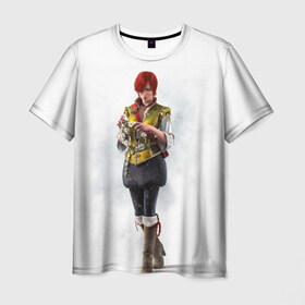 Мужская футболка 3D с принтом Шани в Санкт-Петербурге, 100% полиэфир | прямой крой, круглый вырез горловины, длина до линии бедер | gerald | wild hunt | witcher | ведьмак | геральд | дикая охота | шани