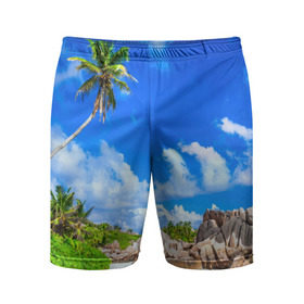 Мужские шорты 3D спортивные с принтом Сейшельские острова в Санкт-Петербурге,  |  | seychelles | восточная африка | индийский океан | каникулы | море | островное государство | отдых | отпуск | пальмы | песок | пляж | приключение | путешествие | рай | сейшелы | сейшельские острова | туризм