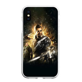 Чехол для iPhone XS Max матовый с принтом Deus Ex Mankind Divided в Санкт-Петербурге, Силикон | Область печати: задняя сторона чехла, без боковых панелей | Тематика изображения на принте: deus ex | human revolution | mankind divided | адам дженсен | деус экс