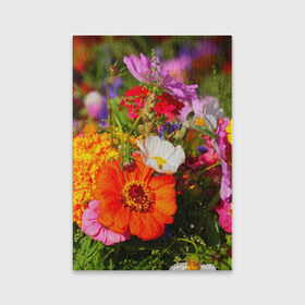 Обложка для паспорта матовая кожа с принтом Цветы в Санкт-Петербурге, натуральная матовая кожа | размер 19,3 х 13,7 см; прозрачные пластиковые крепления | лепесток | природа | цветок | яркая