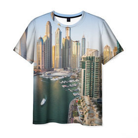 Мужская футболка 3D с принтом Dubai в Санкт-Петербурге, 100% полиэфир | прямой крой, круглый вырез горловины, длина до линии бедер | dubai | абу даби | арабские эмираты | ближний восток | богатство | бурдж халифа | дубай | изобилие | каникулы | мегаполис | нефть | оаэ | отпуск | персидский залив | роскошь | технологии | туризм | шейхи