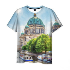 Мужская футболка 3D с принтом Германия в Санкт-Петербурге, 100% полиэфир | прямой крой, круглый вырез горловины, длина до линии бедер | audi | berlin | bmw | europe | germany | берлин | германия | европа | евросоюз | ес | качество | машины | немцы | техника