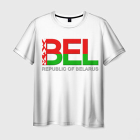 Мужская футболка 3D с принтом Belarus 6 в Санкт-Петербурге, 100% полиэфир | прямой крой, круглый вырез горловины, длина до линии бедер | belarus | republic | беларусь | республика