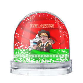 Снежный шар с принтом Belarus 18 в Санкт-Петербурге, Пластик | Изображение внутри шара печатается на глянцевой фотобумаге с двух сторон | belarus | беларусь | лукашенко | президент