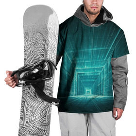 Накидка на куртку 3D с принтом Цифровой тоннель в Санкт-Петербурге, 100% полиэстер |  | глубины сознания | интернет | коридор | матрица | оптическая иллюзия | секрет | сеть | тайна | тоннель