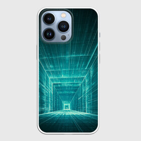 Чехол для iPhone 13 Pro с принтом Цифровой тоннель в Санкт-Петербурге,  |  | Тематика изображения на принте: глубины сознания | интернет | коридор | матрица | оптическая иллюзия | секрет | сеть | тайна | тоннель