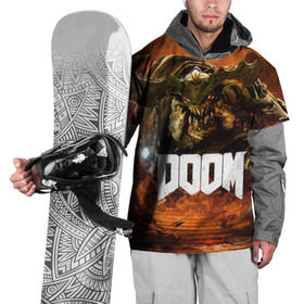 Накидка на куртку 3D с принтом Doom 4 Hell Cyberdemon в Санкт-Петербурге, 100% полиэстер |  | cyberdemon | demon | doom | hell | дум
