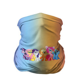 Бандана-труба 3D с принтом My little pony 1 в Санкт-Петербурге, 100% полиэстер, ткань с особыми свойствами — Activecool | плотность 150‒180 г/м2; хорошо тянется, но сохраняет форму | my little pony