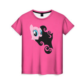 Женская футболка 3D с принтом Me little pony 4 в Санкт-Петербурге, 100% полиэфир ( синтетическое хлопкоподобное полотно) | прямой крой, круглый вырез горловины, длина до линии бедер | my little pony