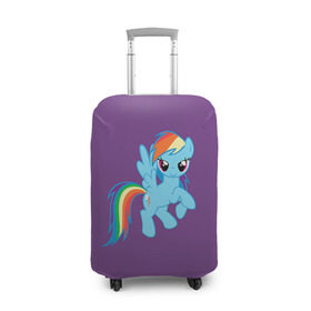 Чехол для чемодана 3D с принтом Me little pony 5 в Санкт-Петербурге, 86% полиэфир, 14% спандекс | двустороннее нанесение принта, прорези для ручек и колес | my little pony
